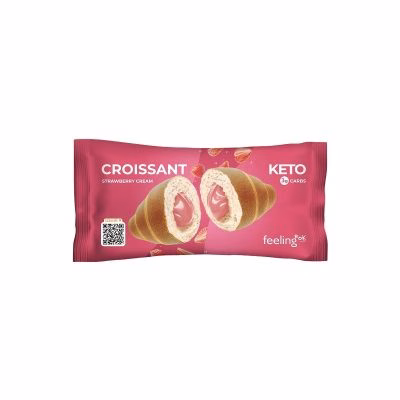 CORNETTI RIPIENO C/CREMA FRAGOLA. 50G