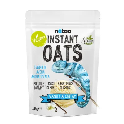 Natoo Instant Oats 1 kg – Farina d’Avena Aromatizzata