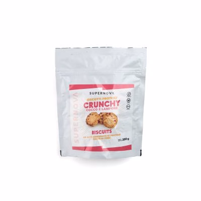 CRUNCHY BISCUITS PRO LAMPONE E COCCO