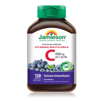 JAMIESON VIT C MAST 1000MG MIRTILLO 120 CPR