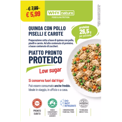 QUINOA POLLO/PISELLI/CAROTE 270 GR