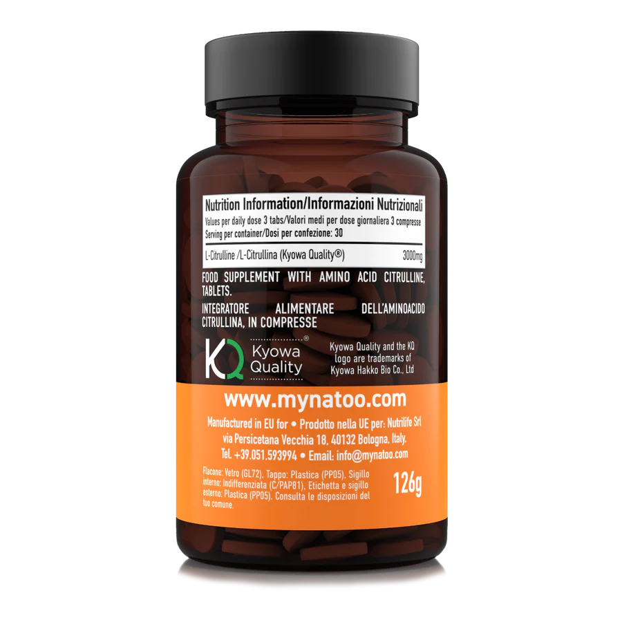 NATOO Performance Citrulline 1000mg 90tabs - immagine 2