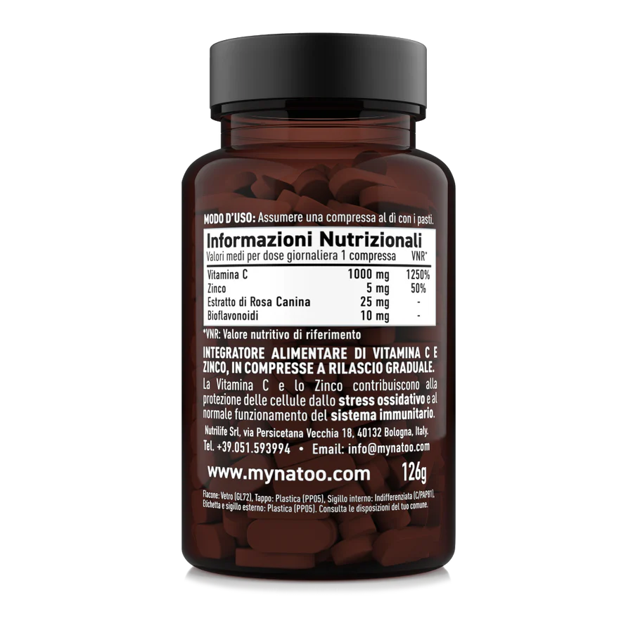NATOO Essentials Vitamin C 1000mg TR 90tabs - immagine 2
