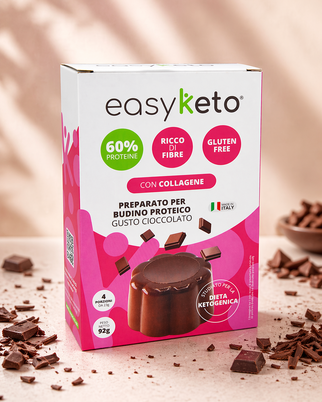 PREPARATO BUDINO PROTEICO CIOCCOLATO 4x23G
