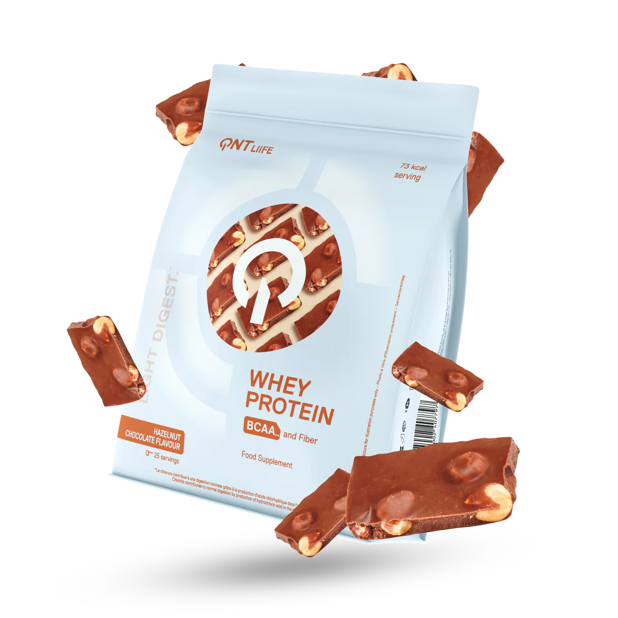 Light Digest Whey Protein 500gr gusto Nocciola Cioccolato