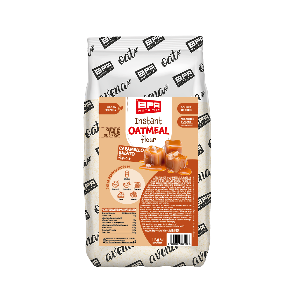 FARINA AVENA AROMATIZZATA 1KG CARAMELLO SALATO