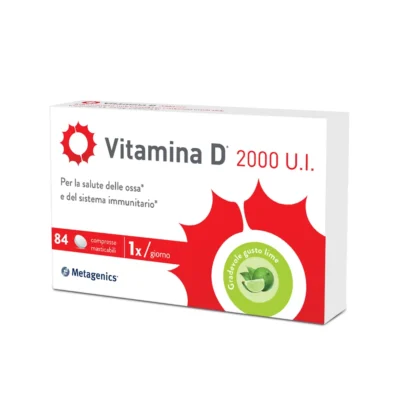 Vitamina D 200U.I 84 Compresse Masticabili Gusto Lime