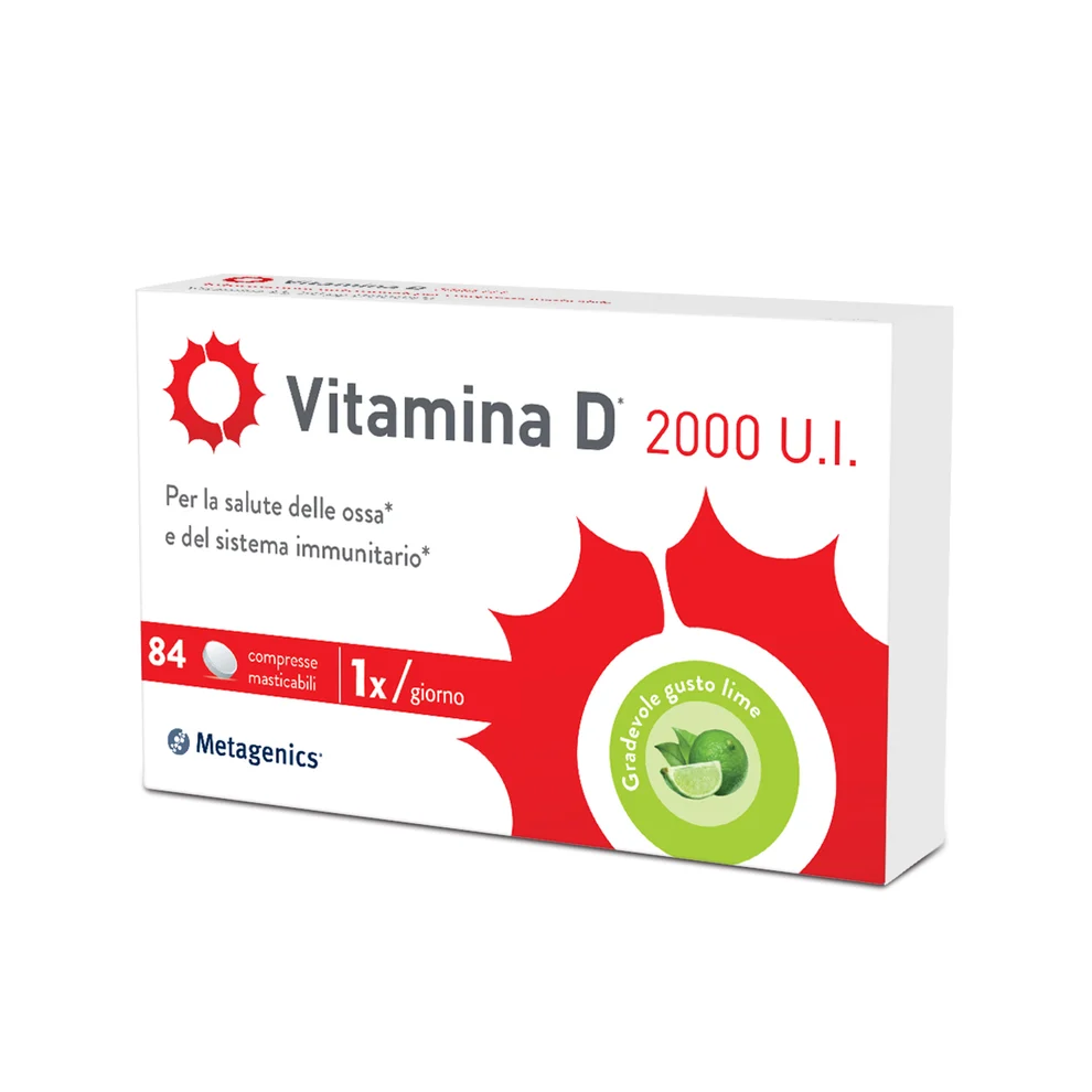 Vitamina D 200U.I 84 Compresse Masticabili Gusto Lime